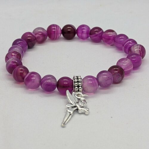 bracelet agate rose