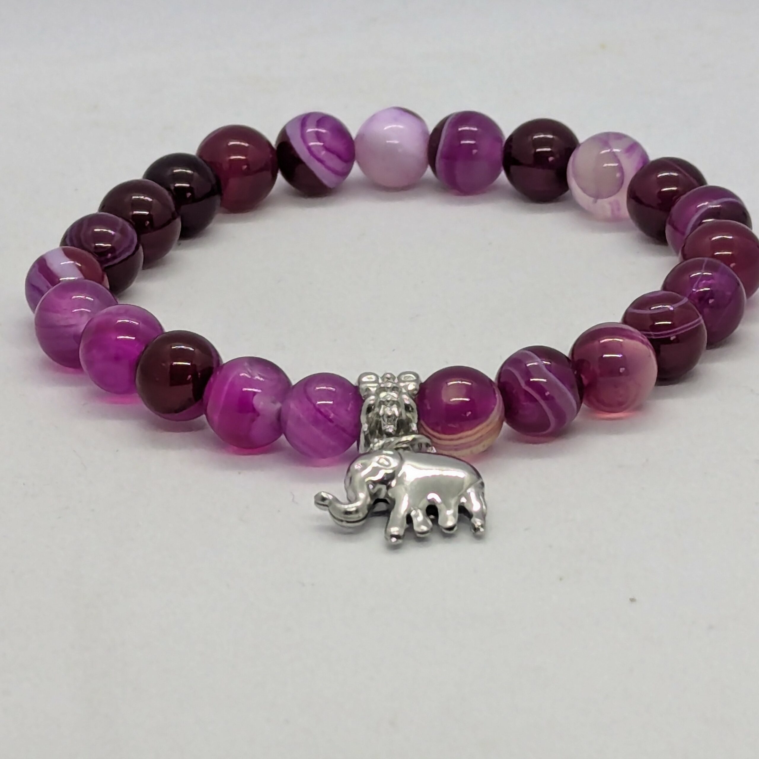 bracelet agate rose