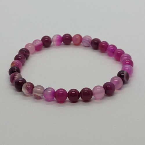 bracelet agate rose