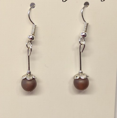 Boucles d’oreilles ambre, pierre d’ancrage.
