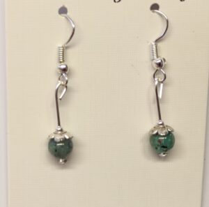Boucles d'oreilles chrysocolle