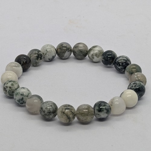 Bracelet agate arbre, pierre d&rsquo;harmonie.