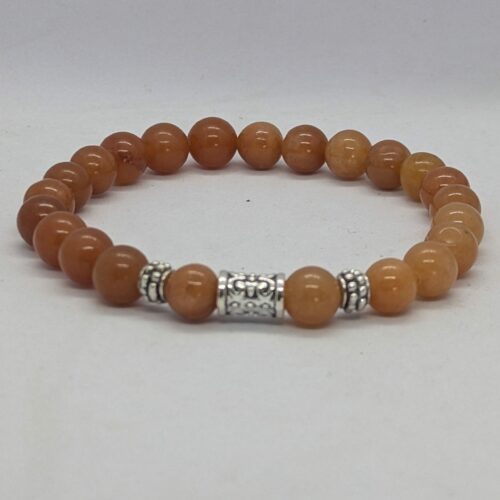 Bracelet homme aventurine orange