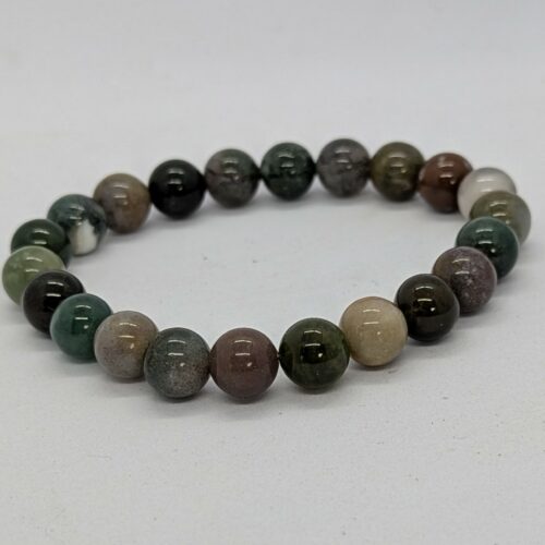 Bracelet agate indienne, pierre de chance et d&rsquo;harmonie.