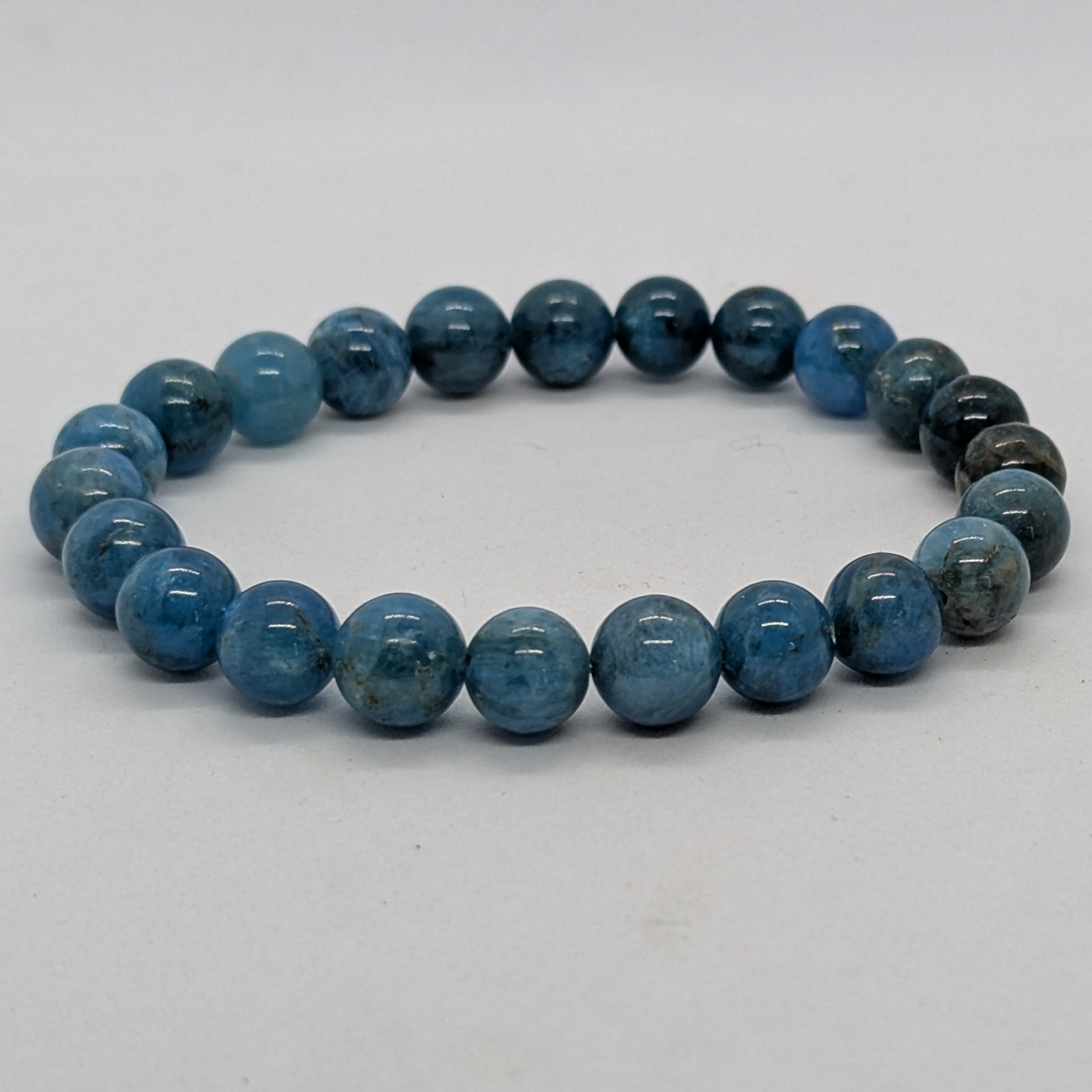 bracelet apatite bleue