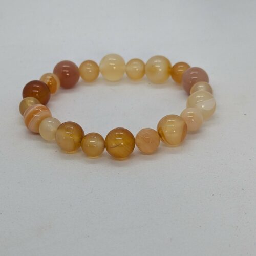 Bracelet en cornaline, pierre des blocages.