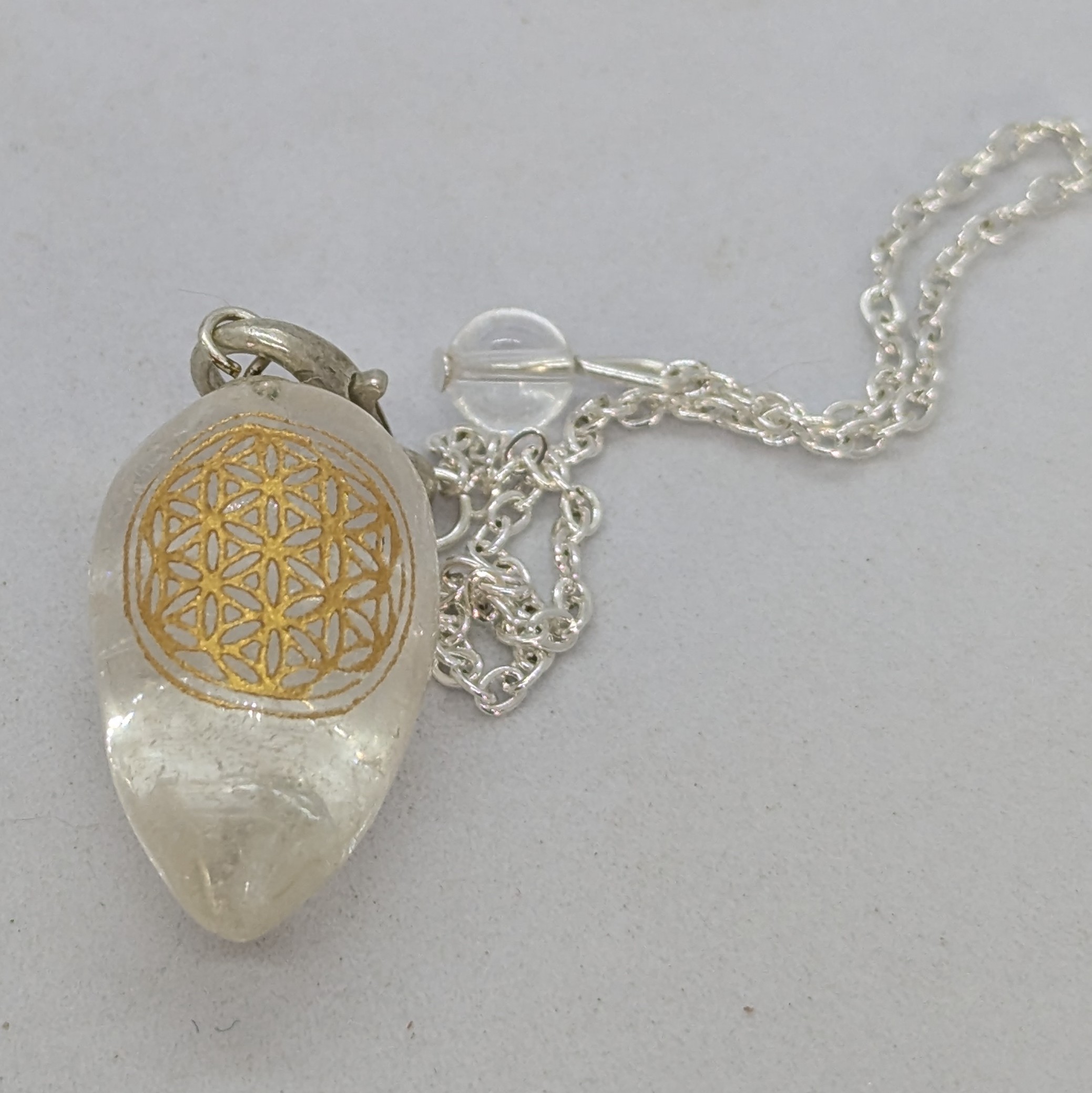 pendule cristal de roche