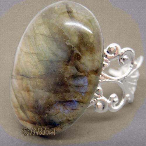 Bague labradorite, pierre de protection.