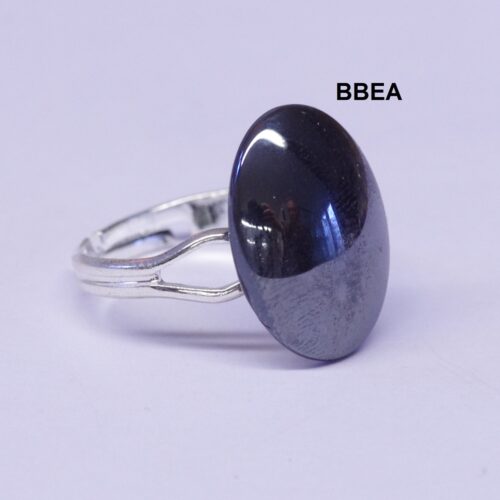 Bague hématite, pierre de la détente.