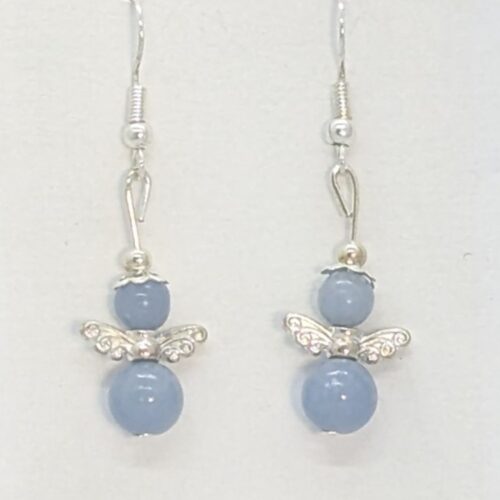 Boucles d’oreilles en aigue-marine, pierre d’apaisement.