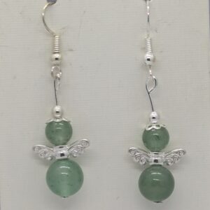 Boucles d'oreilles aventurine verte