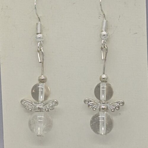 Boucles d’oreilles en cristal de roche
