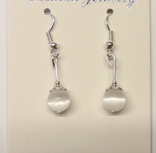 Boucles d'oreilles sélénite