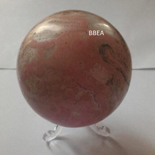 Boule en rhodochrosite, pierre contre la jalousie.
