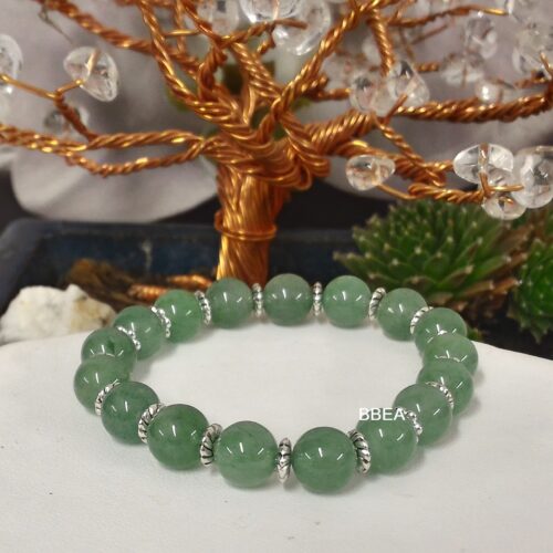 Bracelet aventurine verte, pierre du self-contrôle.