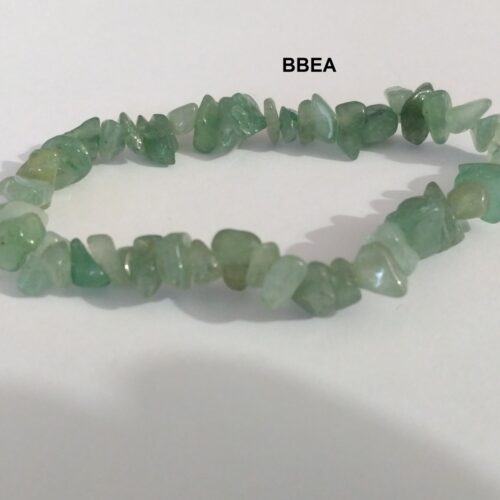 Bracelet aventurine verte chips, pierre du self-contrôle.