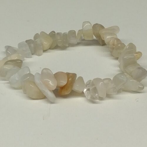Bracelet chips en pierre de lune, pierre de la féminité.