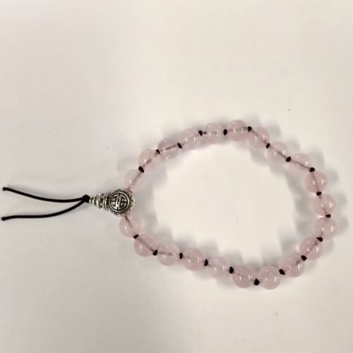Bracelet Tibétain quartz rose, pierre de l’amour.
