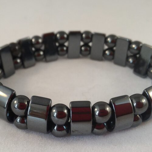 Bracelet double hématite, pierre de la détente.