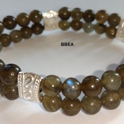 Bracelet double labradorite, pierre de protection.