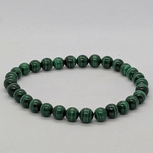 Bracelet malachite, pierre anti inflammatoire.