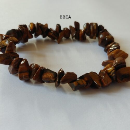 Bracelet chips oeil de tigre, pierre de protection.