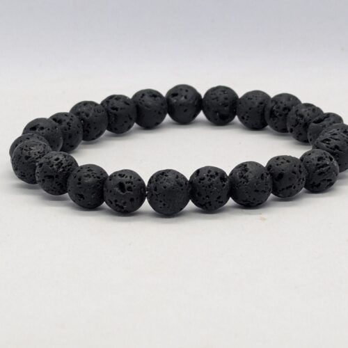 Bracelet pierre de lave, pierre du karma.