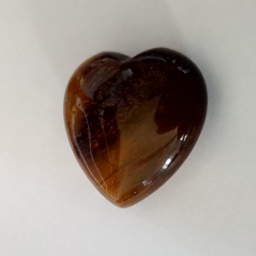 Coeur œil de tigre, pierre de protection.