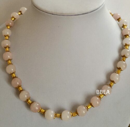 collier quartz rose