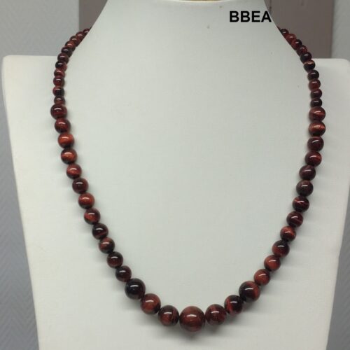 Collier en oeil de taureau, pierre de stabilité.