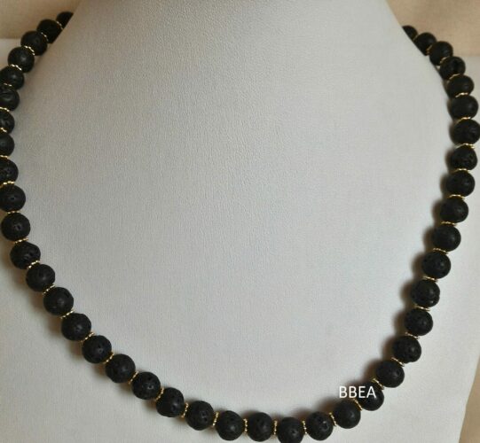 collier pierre de lave