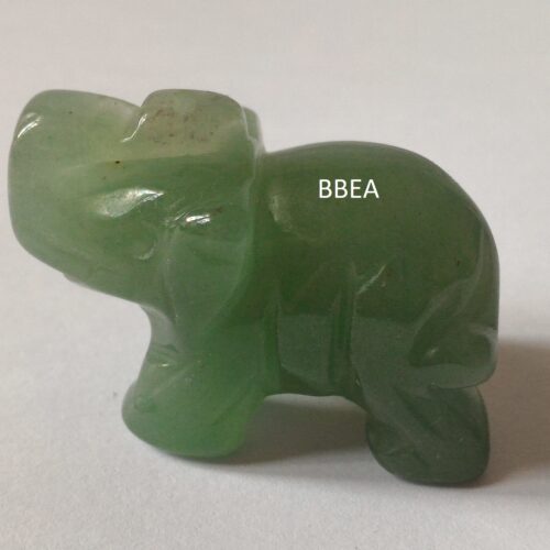 Eléphant aventurine verte, pierre du self-contrôle.
