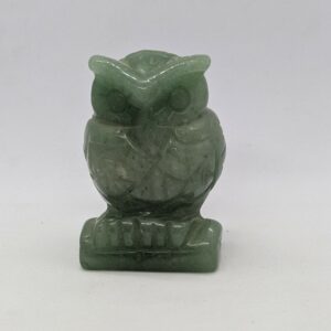 Hibou aventurine verte