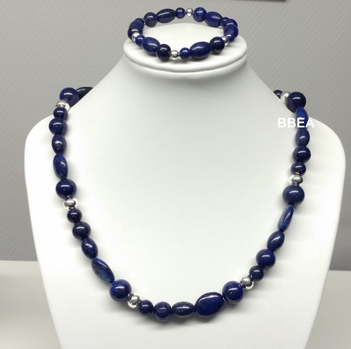 Parure en Lapis Lazuli, pierre de paix intérieure.