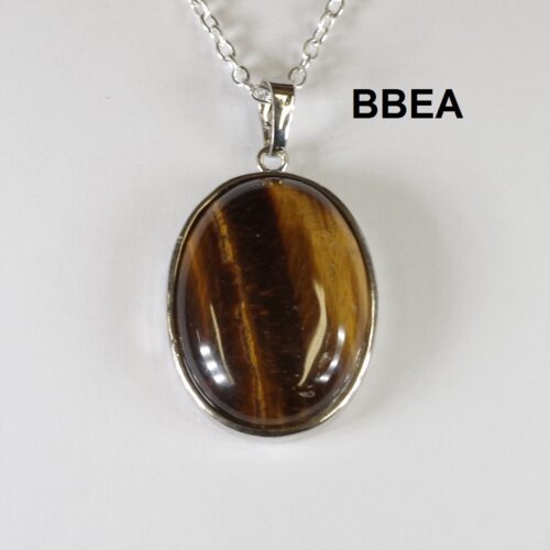 Pendentif oeil de tigre, pierre de protection.