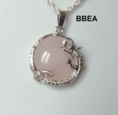 Pendentif quartz rose
