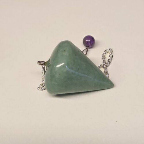 Pendule de radiesthésie en aventurine verte