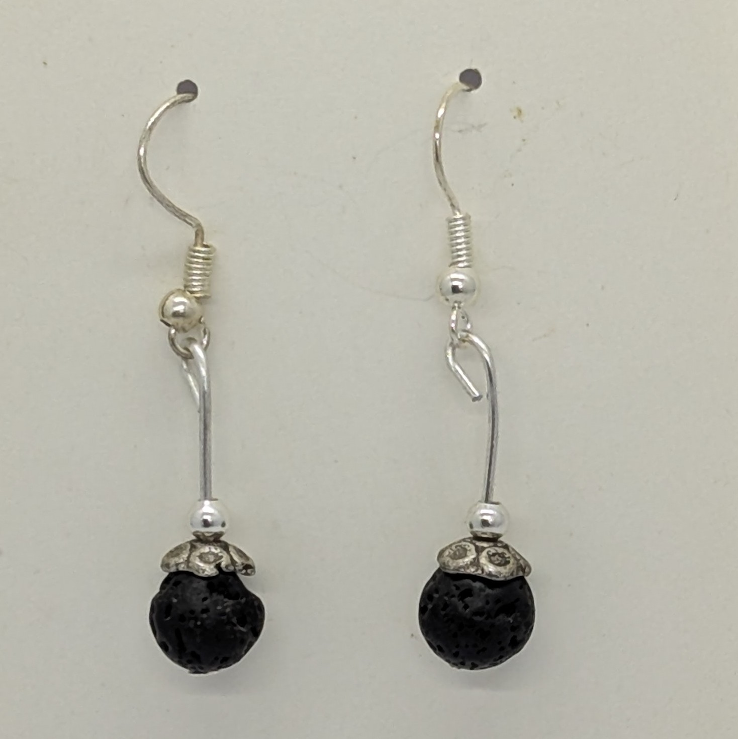 boucles d'oreilles pierre de lave