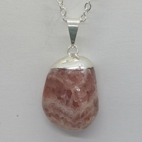 pendentif rhodochrosite
