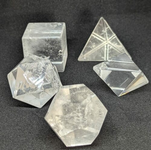 solides de Platon cristal de roche
