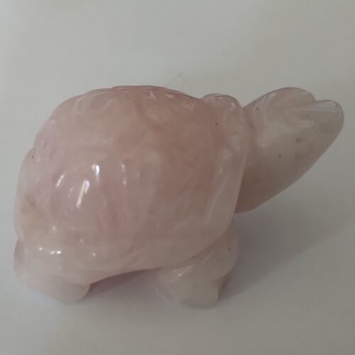 Tortue quartz rose, pierre de l’amour.