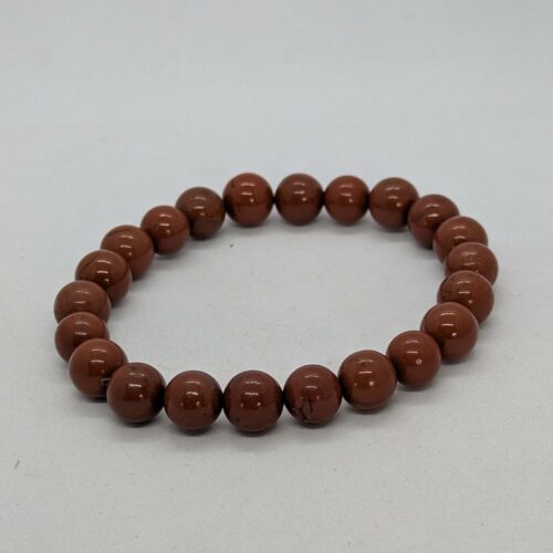 Bracelet jaspe rouge, pierre d’ancrage.