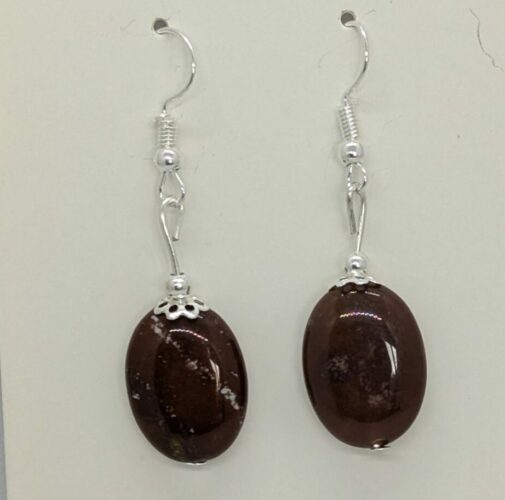 Boucles d'oreilles agate indienne