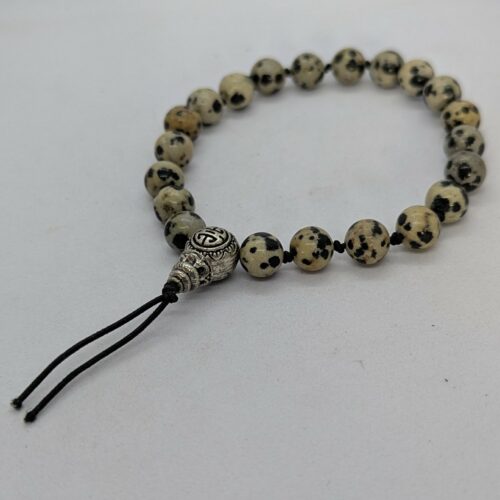 bracelet Tibétain jaspe dalmatien