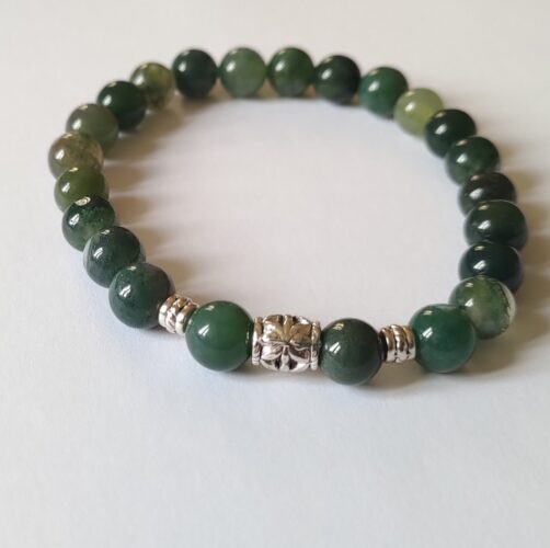 Bracelet homme Agate mousse