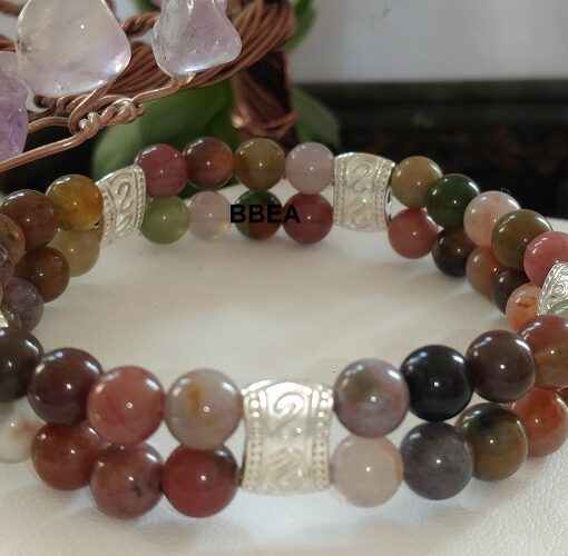 Bracelet double Agate Indienne