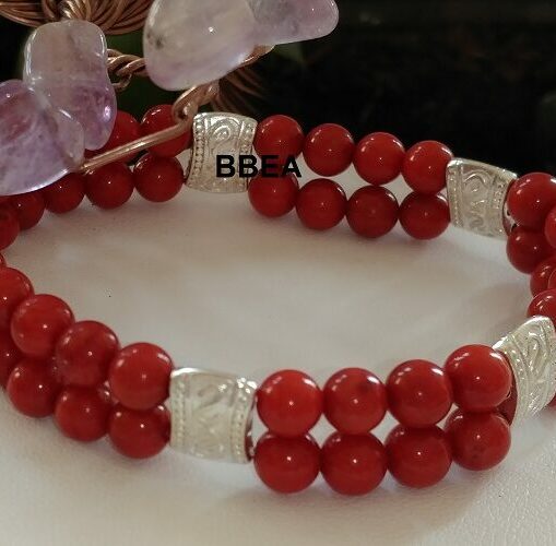 Bracelet double Corail