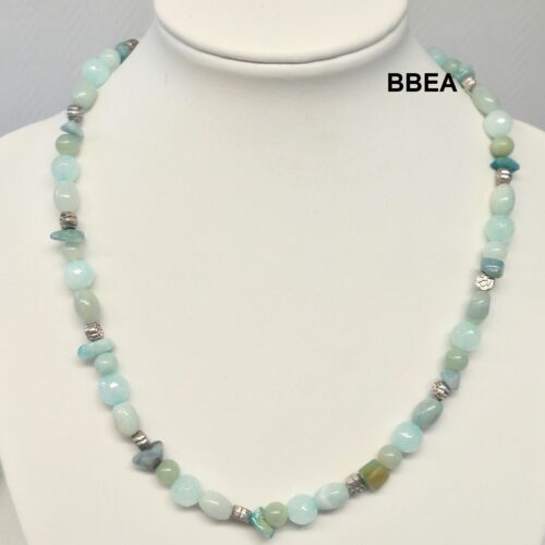 Collier amazonite, pierre du stress.
