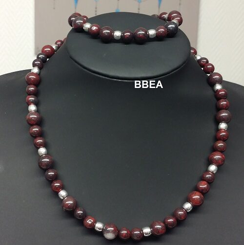 Parure jaspe bréschia