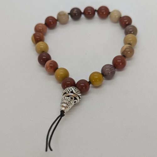 Bracelet Tibétain jaspe mokaïte, pierre de vitalité.